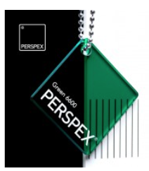 Perspex® Acrylaat Transp 6600 Donkergroen 3mm