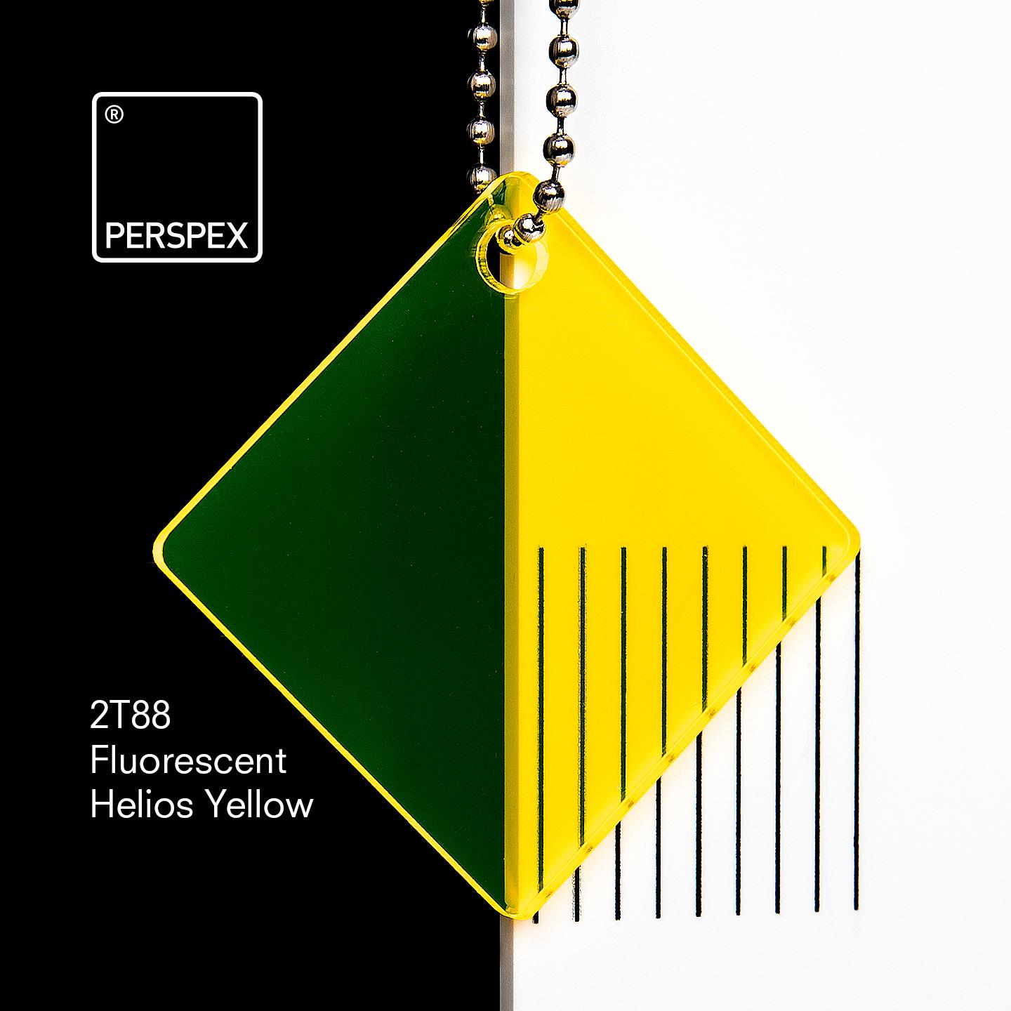 Perspex® Fluorescent 2T88 Helios Yellow 3mm
