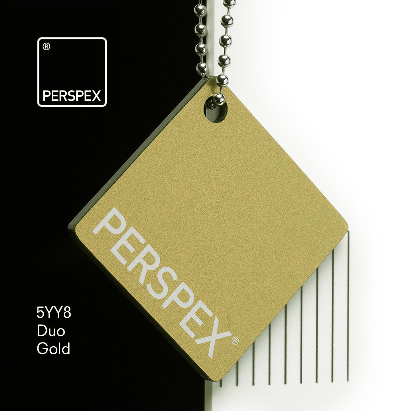 Perspex® Acrylaat duo Goud 5YY9: 7T97 3mm