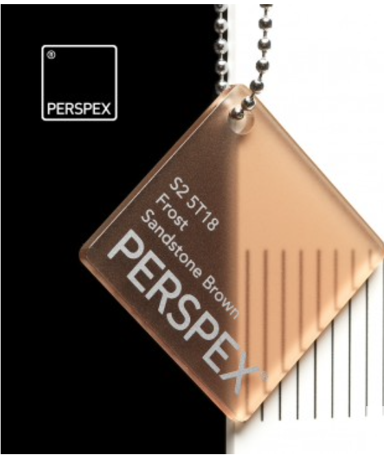 Perspex® Acrylaat Frost Sandstone Brown 5T18 3mm