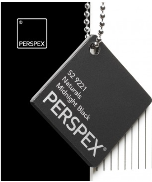Perspex® Acrylaat frost midnight Black 9221 3mm