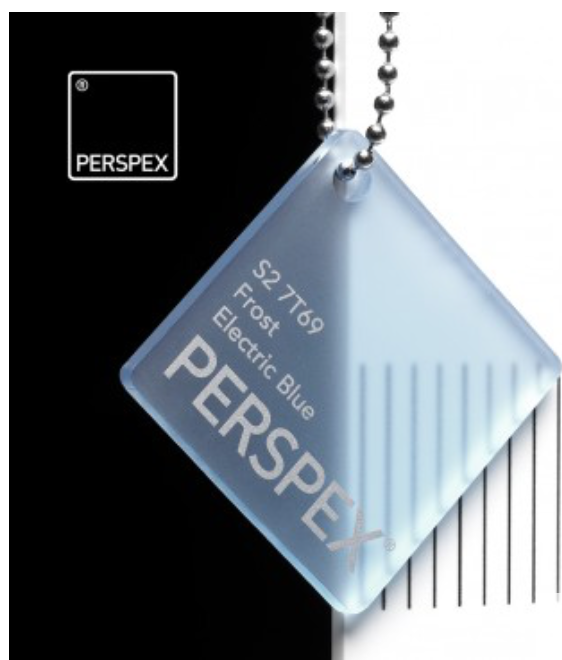 Perspex® Acrylaat Frost Electric Blue 7T69 3mm
