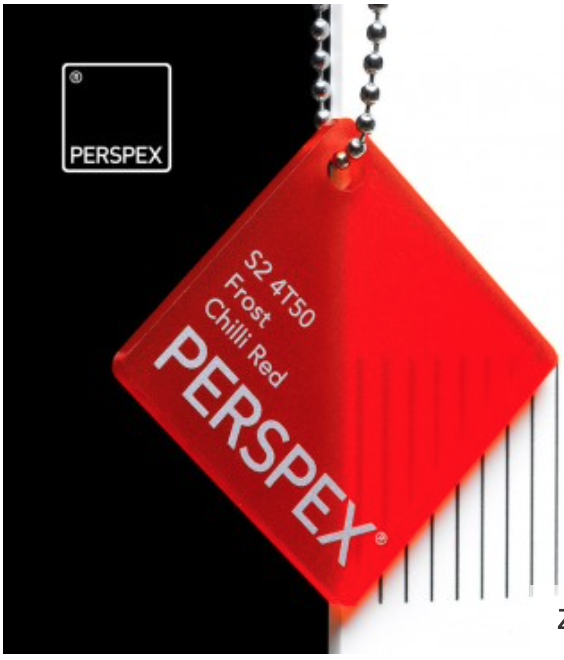 Perspex® Acrylaat Frost Chilli Red 4T50 3mm
