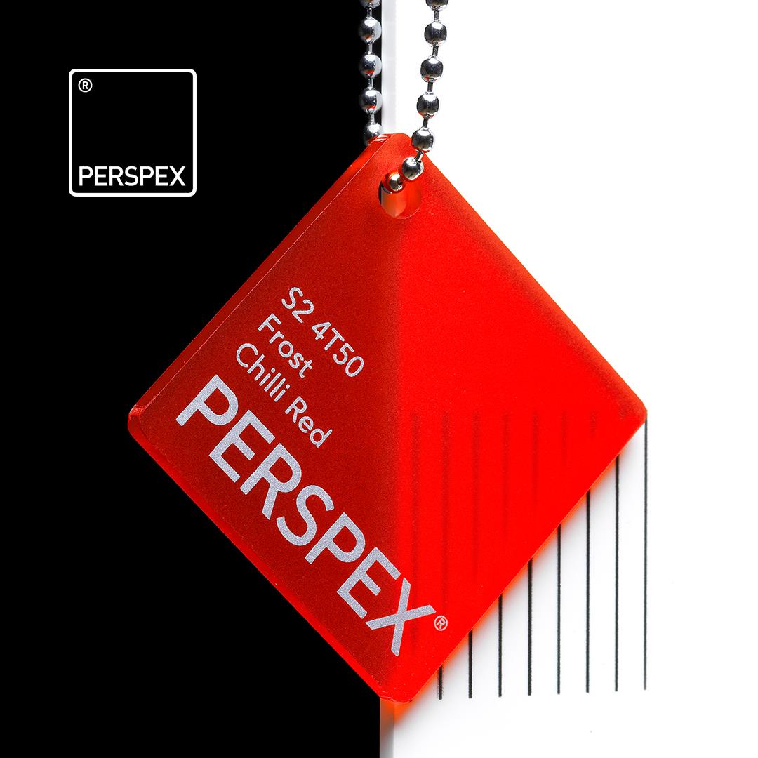 Perspex® Acrylaat Frost Chilli Red