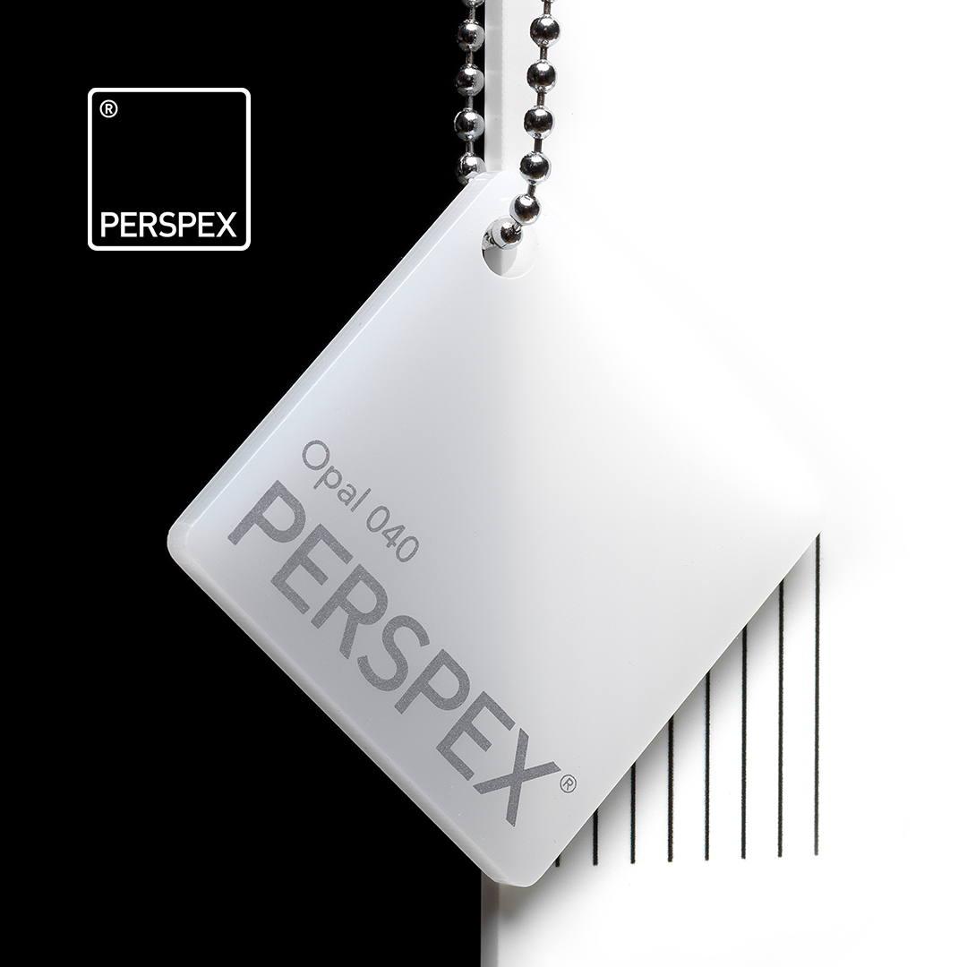 Perspex® Opaalwit 040 LT32% 5 mm, Gegoten